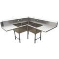 BK Resources BKSDT-CO3-2012-LS Compartment Sinks - BKSDT-CO3-2012-LS