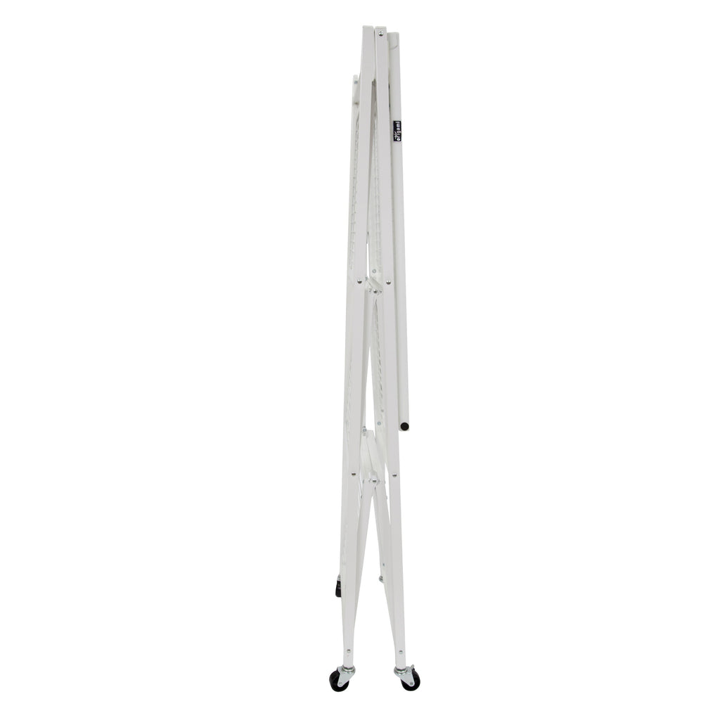 Origami 3-Pack R5-06W 4-Wheel 4-Shelf Folding Steel Wire Shelving Storage, White - 415204