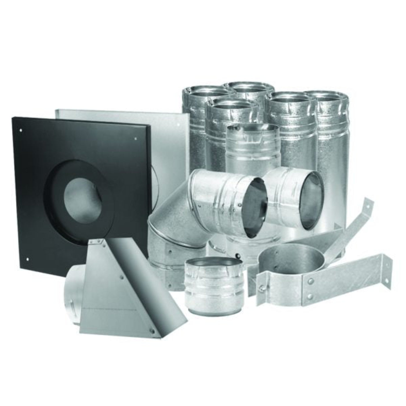United States Stove Co. Duravent 3 In. Pellet Vent Kit Stainless - 1768970355528_618