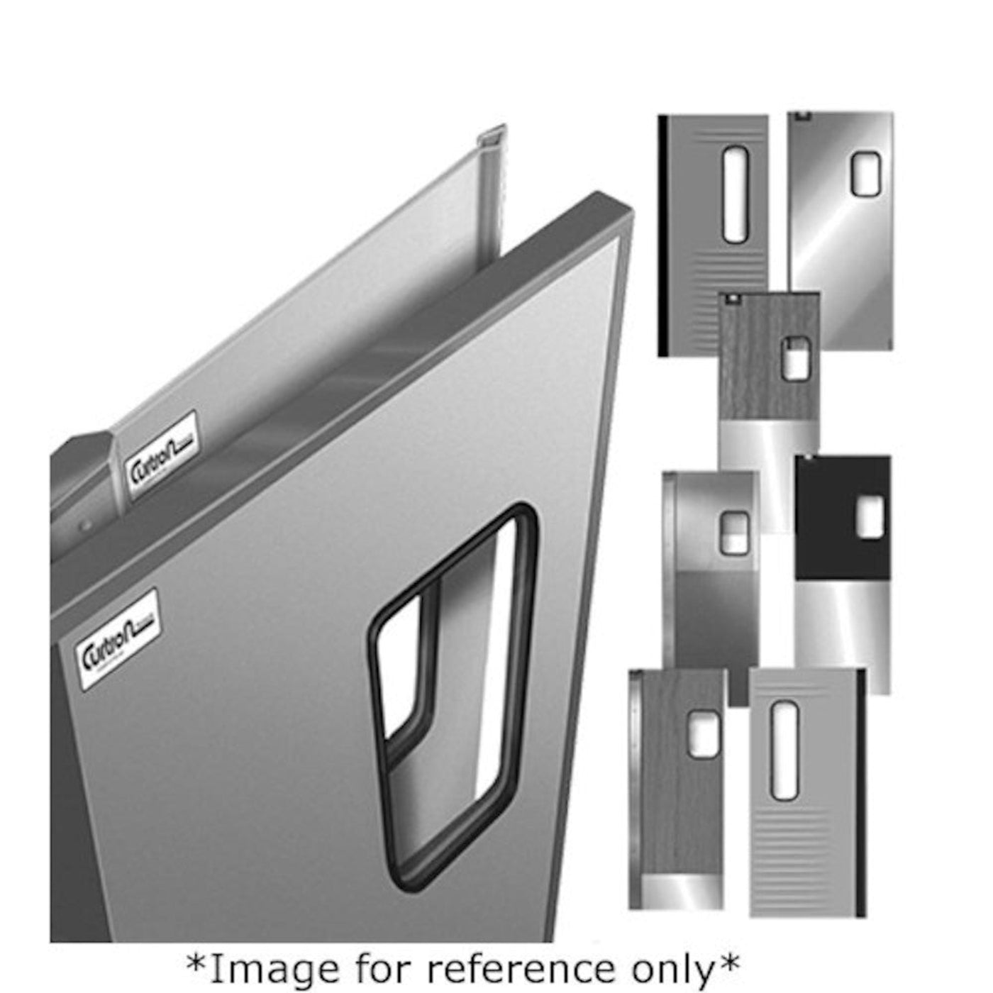 Curtron SPD-30-L-GK-DBL-4896 48" x 96" Service-Pro Series 30 Double Swing Door - CUSPD30LGKDBL4896