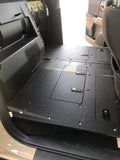 GOOSE GEAR Toyota Tacoma 2005-2023 2nd and 3rd Gen. Double Cab - Second Row Seat Delete Plate System keeping Factory Back Wall - 3019-GGR-SH