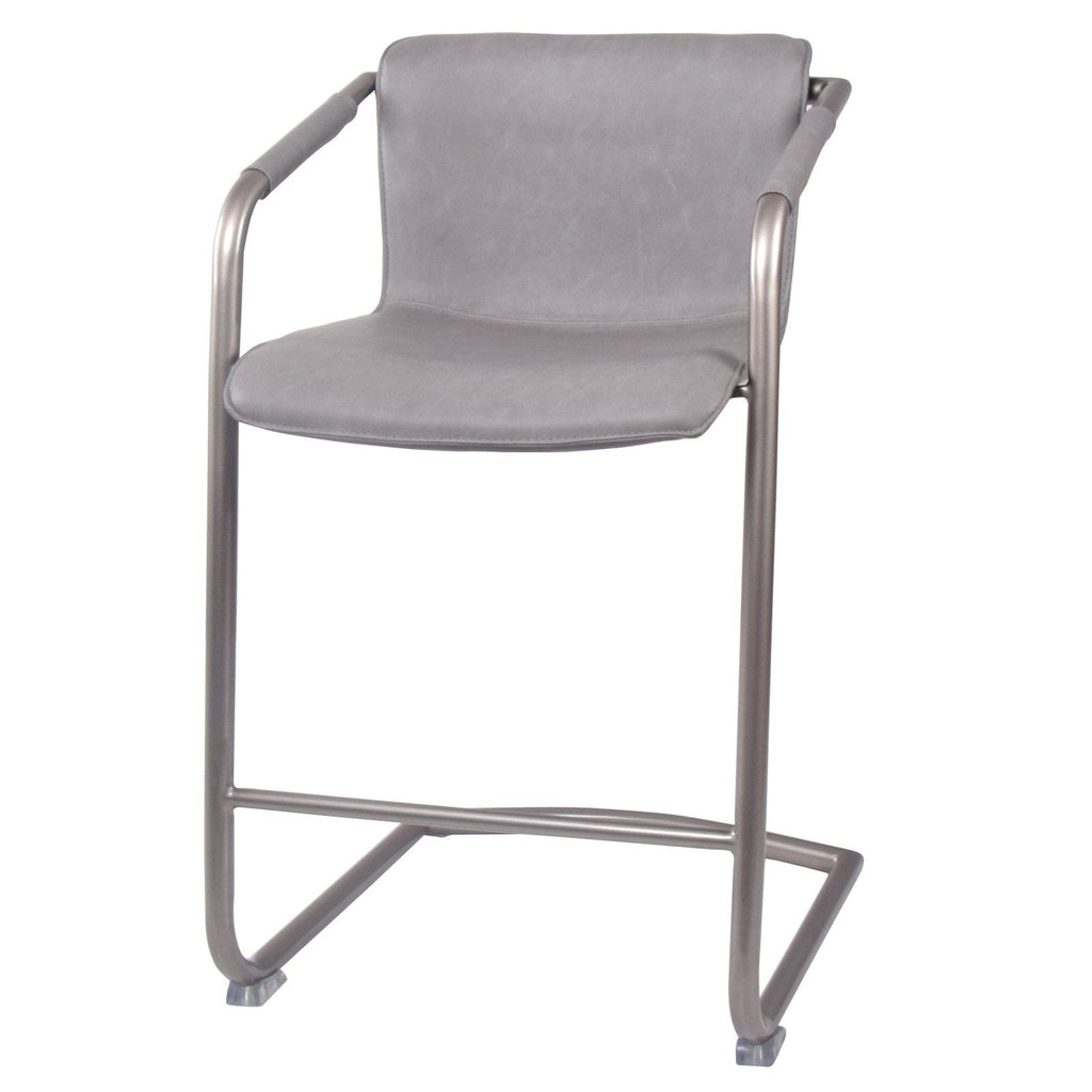 New Pacific Direct Indy PU Leather Counter Stool, (Set of 2)  - 1060004-216