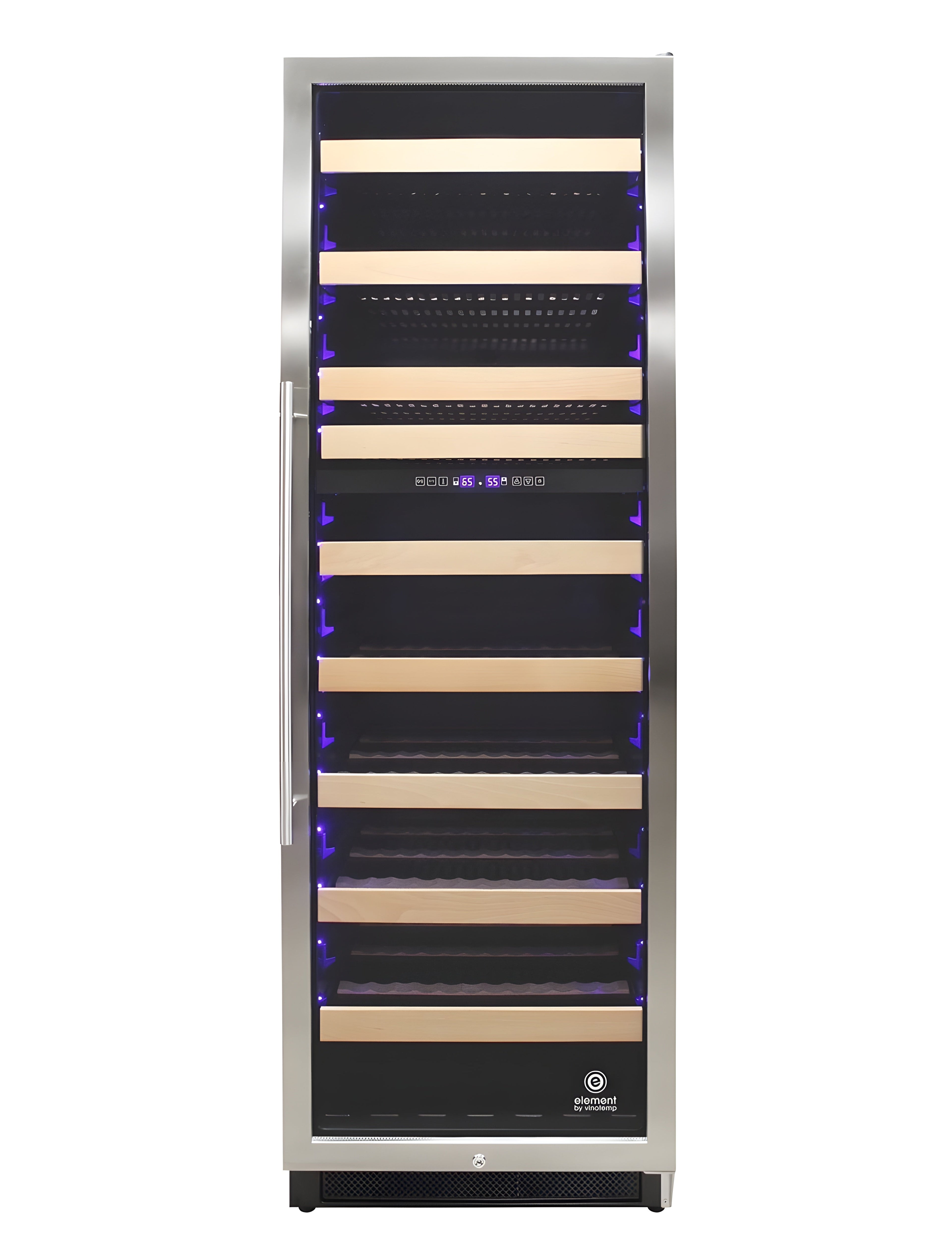 Vinotemp Connoisseur Series 168 Dual Zone Wine Cooler - EL-168WCST