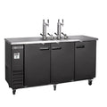 Maxx Cold Dual Tap Beer Dispenser, 73" Black - MXBD72-2BHC