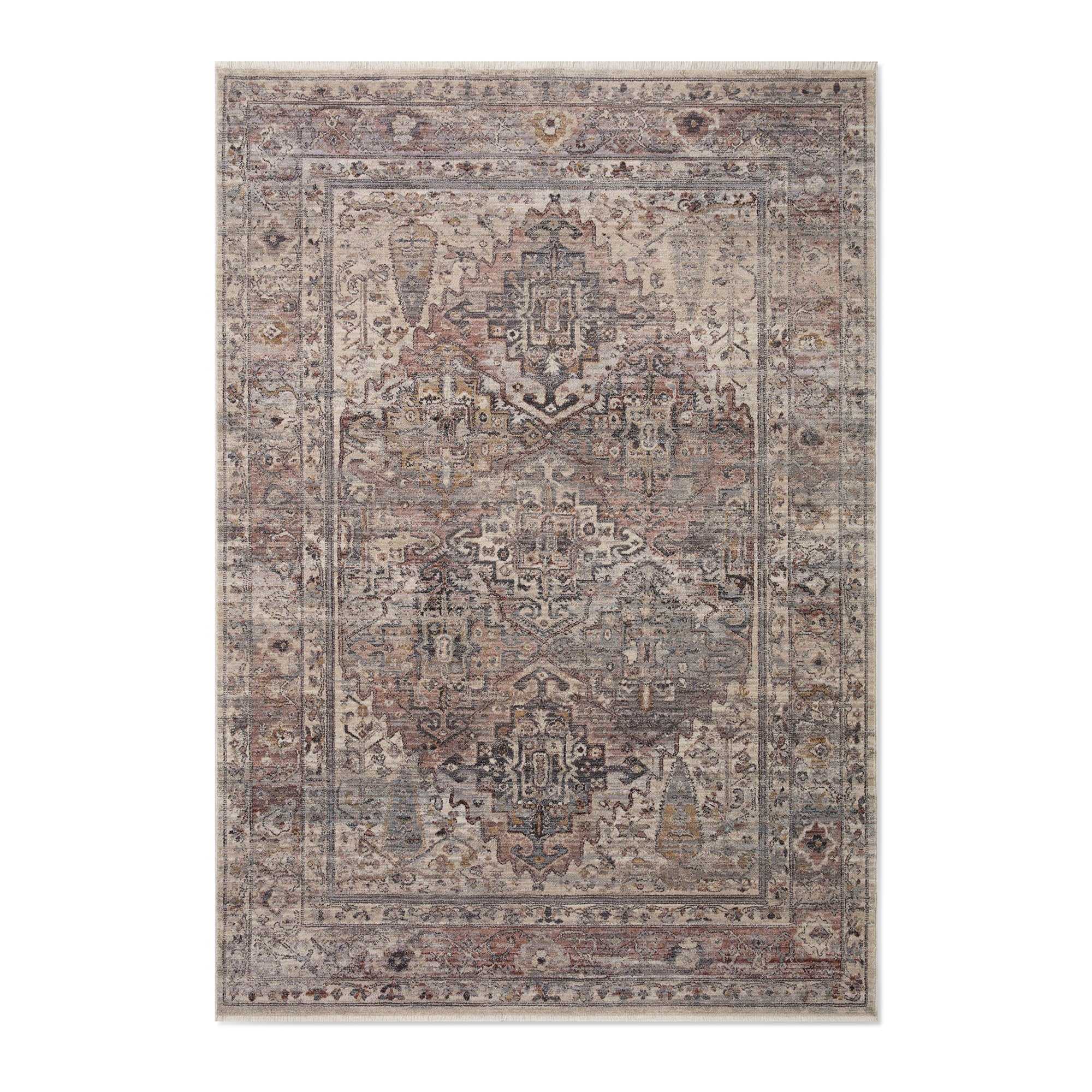 Park Hill Collection Saint Honoré Loomed Rug - Luxurious Polyester Pile in Elegant Bleue Color for Stylish Decor -EHF40701