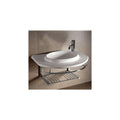 Whitehaus Ceramic Round Bath Basin with Integrated Towel Bar - WHKN1124