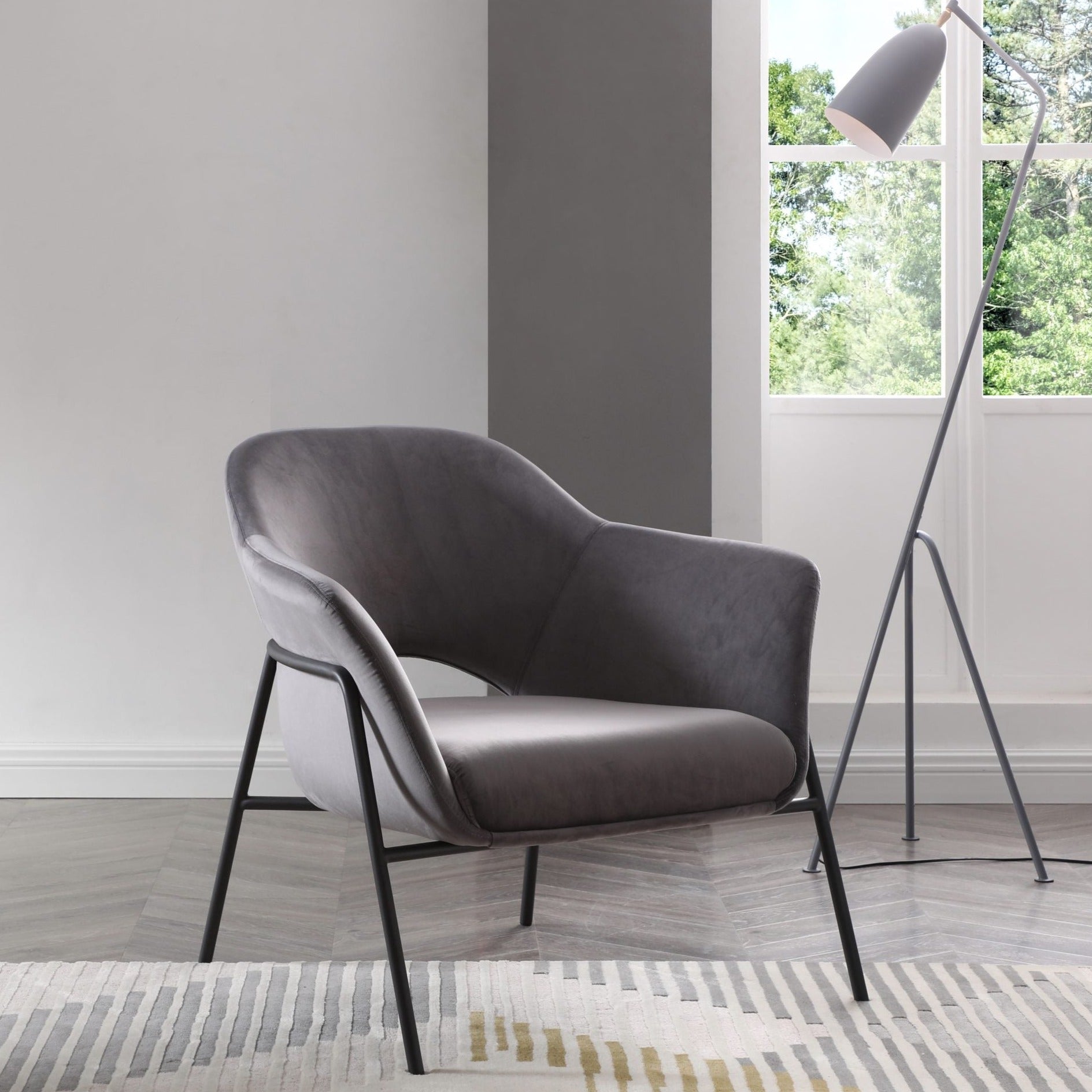 Whiteline Mods - Karla Leisure Chair CH1702F - CH1702F-BLU