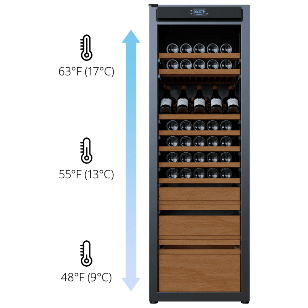 Wine Guardian Luxury Connoisseur Style Single Zone Wine Coolers - 99H0411-03