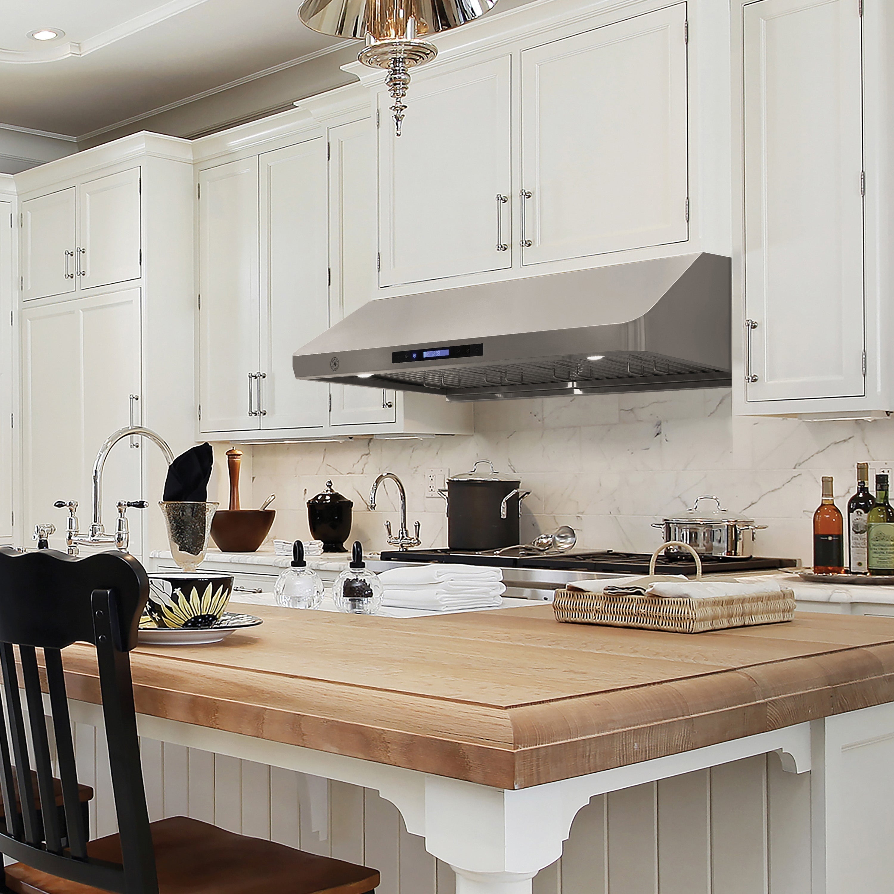 Vinotemp 48" Gas Range Hood, in Stainless Steel - BR-HD48SR