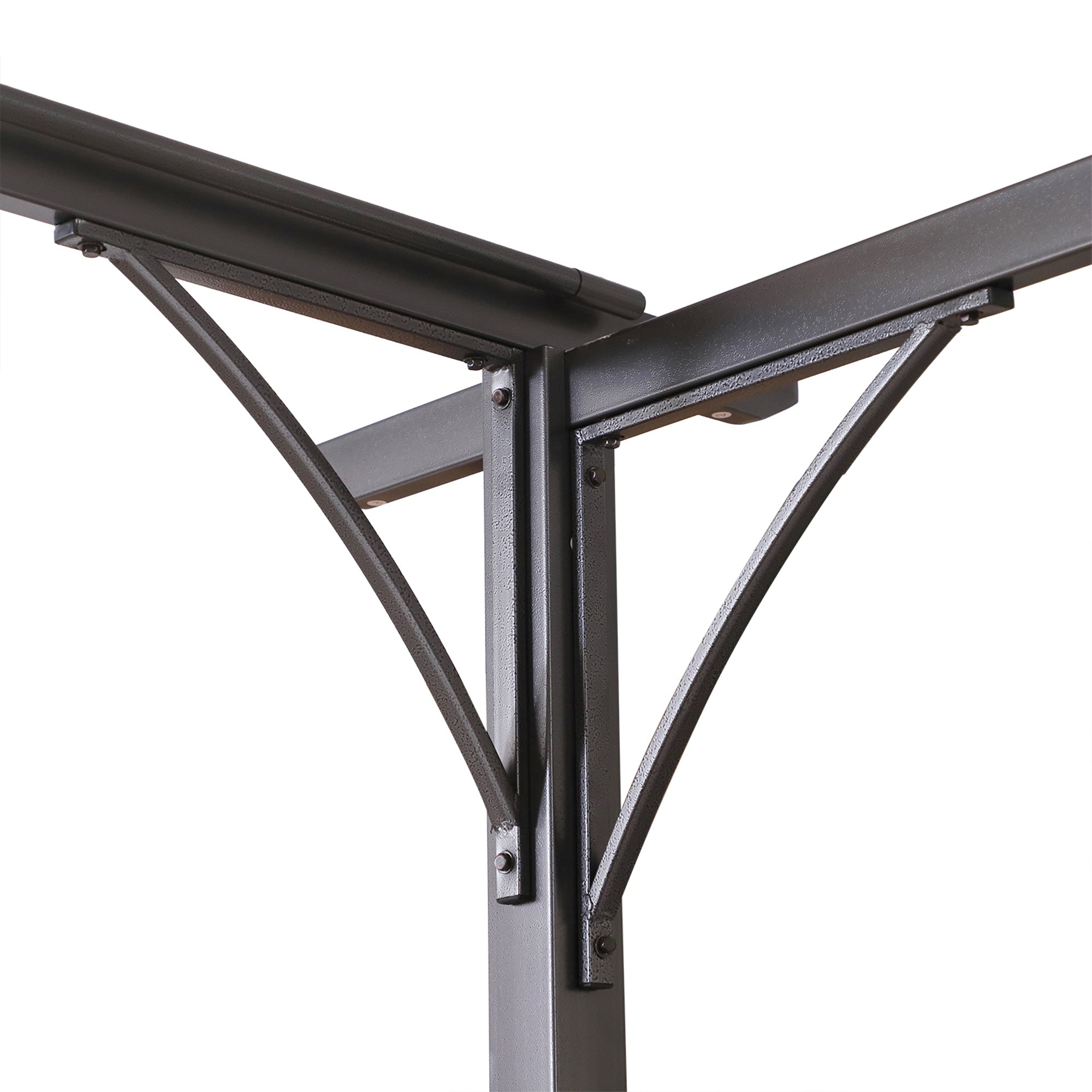 Outsunny 11.5'x11.5' Retractable Metal Pergola Canopy Shade for Patio, Backyard & Grill, Beige - 84C-092